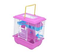 SEWOART Hamster Platform Cage Running Wheel Pet House for Small Animals Acrylic Villa Cage