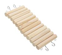 SEWOART Hamster Run Toy Wooden Ladder Pet Plaything Guinea Pig Hideout Cage Decor