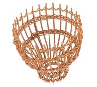 SEWOART Handmade Imitation Rattan Lampshade Woven Pendant Lamp Cover Lightweight Rustic Hanging Light Shade for Bedroom Living Room Restaurant Hotel Office Decor