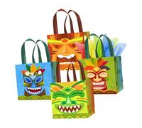 SEWOART Hawaiian Bag Non-woven Tote Bag for Candy and Present Packaging for Beach Parties and Tropical Themed Events