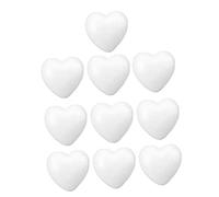 SEWOART Heart-Shaped Foam Balls 10 Pack Polystyrene Hearts for Crafting for Valentine's Day DIY Decorations Art Classes