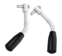 SEWOART Heat-Resistant Wood Burning Stove Handle Replacement Kit with Metal Plastic Construction Secure Grip Fireplace Door Accessories for Boiler Coal Stoves Knob Hole Easy Installation