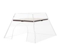 SEWOART Indoor Hamster Food Feeder Hideout House Transparent Multi Function Hamster Home with Food Holder for Pets Comfortable and Safe Hideaway for Exercise and Play