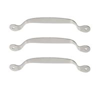 SEWOART Kitchen Stainless Steel Cutting Board Handles 3Pcs Thick Sturdy Handles with Countersunk Screw Holes for Home Use and Drawer Replacement