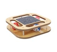 SEWOART Large Cardboard Squeaky Ball Toy Cat Scratch Board Cat Amusement Turntable Pet Kitten Scratcher
