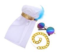 SEWOART Lightweight Breathable Dubai Dog Costume with Arabian Pet Headdress and Scarf Easy to Wear Saudi Arab Outfit for Small Dogs and Cats Halloween Party Photo Props