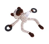 SEWOART Lovely Bite Resistant Plush Dog Chew for Puppies and Pets Cartoon Short Bear Design Squeaky Training Plaything to Prevent Destructive Behavior and Enhance Owner Pet Bonding