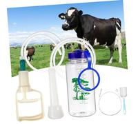 SEWOART Manual Cow Milking Machine Kit Portable Handheld Milker for Cattle Sheep and Goats with Easy Control Bottle for Farm Dairy and Home Use