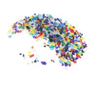 SEWOART Microwave Kiln Friendly Fused Glass Kits for DIY Crafts Decorative Blocks Glass Pieces