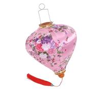 SEWOART Mid-autumn Festival Lanterns Silk Hanging Lanterns Outdoor Decorative Floral Party Supplies for Garden Weddings and Seasonal Celebrations