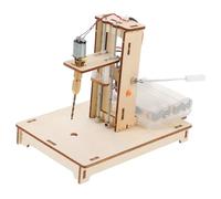 SEWOART Mini DIY Bench Drill Press Kit Compact Lightweight Miniature Drilling Machine for Woodworking Plastic Crafts and Scientific Projects Portable Driller with Hands Assembly Efficient