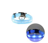 SEWOART Nylon Dog Collar Led Lights 2.5cm Flashing Collar for Night Visibility Safe for Small Pets