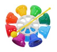 SEWOART Octave Hand Bell Percussion Instrument Early Educational Teaching Aid for Develops Coordination Sound Perception Lightweight Sturdy Design