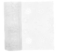 SEWOART Organza Gauze Snowflake Christmas Tinsel Tulle Rolls Wedding Favors Bubble Skirt Material