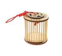 SEWOART Outdoor Grasshoppers Cage Holder Breeding Cricket Keeper Hand-made Grasshoppers Cage Cricket Storage Basket Carrier House Hanging Cage Portable Cricket Cage Container Bamboo Khaki