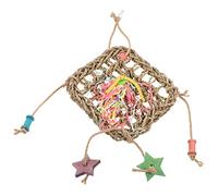 SEWOART Parrot Hanging Toy Seaweed Sling Bird Foraging Toy Bird Cage Accessory