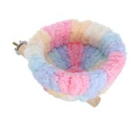 SEWOART Parrot Perch Stand Nest Bird Cage Accessory Plush Toy Nest for Parrots Bird Play Stand Comfortable Cotton Bed Easy Install