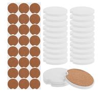 SEWOART Pcs Sublimation Blank Coasters Ceramic Cup Coasters for Auto Car Cup Holder Coasters Cup Mats Vehicle Round Coasters For Crafts Printing Diy Coasters 2.5 Inch Round