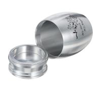 SEWOART Pet Ashes Container Cremation Urn for Dogs Cats Durable Bone Ash Storage Bottle Keepsake for Cherished Memories Elegant Silver Design