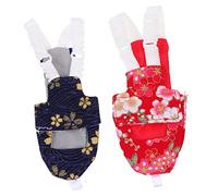 SEWOART Pet Bird Supplies Birds Diaper in Black Red Breathable Cotton for Small Birds Easy to Handle