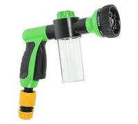 SEWOART Pet Hose Nozzle for Dog Washing Sprayer Multifunctional Garden Hose Attachment 4 Connectors for Bathing and Grooming Pets Green Water Spray Gun