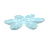 SEWOART Petal Shape Plastic Cat Feeder Bowl Multi Functional Compartment Pet Feeding Dish for Dogs Cats Easy to and User Friendly Design present for Pet Owners