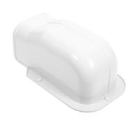 SEWOART Pipe Groove Protective Cover Decorative Outdoor Pipe Covers Pvc Line Cover Kit Parts Pipe Duct Cover Duct Cover Supply Air Conditioner Plastic Tube Cover Cover White