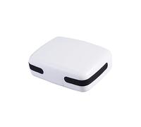 SEWOART Portable Hearing Aid Carry Case White Plastic Hard Storage Box for Safe Storage and Convenient Traveling with Hearing Aids Protection