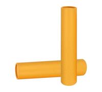 SEWOART Portable Telescopic Poster Tube 35-62cm Extendable Paper Drawing Storage Tube with 6cm Inner Diameter for Artworks and Documents, Yellow Calligraphy Scroll Organizer for Safe
