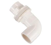 SEWOART Pvc Pipe Connectors 4pcs 90 Degree Elbow Fittings Leakproof for Water Hose Fish Tank Simple Assembly
