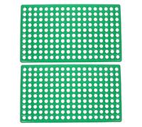 SEWOART Rabbit Cage Mats Plastic Bottom Plate with Round Holes Cage Bottom Mat for Rabbit Flooring Bunny Hamster Rat and Chinchilla Indoor Pet Accessory 18.82 X 11.22 X 0.79 in 2 Pack