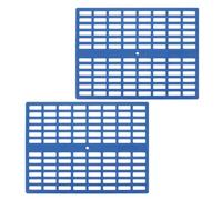 SEWOART Rabbit Foot Pads 2pcs Blue Plastic Cage Resting Mat | Puppy and Chinchilla, Living Room or Kitchen Floor Use, Wear-resistant Floor Pads