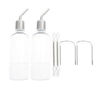 SEWOART Rabbit Water Feeder 2PCS Leak-Proof Pet Bottles with Cage Hooks for Chinchillas and Hamsters