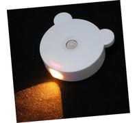 SEWOART Rechargeable Bear Night Light with Human Body Motion Sensor Portable LED Decorative Lamp for Bedroom Stairway Hallway USB Charging Warm Glow Wall and Bedside Light