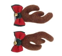 SEWOART Removable Christmas Reindeer Antler Helmet Accessories with Suction Cups Festive DIY Deer Horn Decor for Motorcycle Ski Bike Helmets for Holiday Parties and Daily Riding