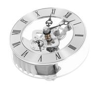 SEWOART Replacement Clock Mechanism Quartz Clock Insert with See-through Gear View Mechanism 86mm Round Roman Numerals Perfect for Watchmakers and Hobbyists
