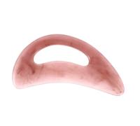 SEWOART Resin Gua Sha Massage Board Body Scraper Tool for Muscle Relaxation and Circulation Pink Crescent Shape for Face Neck and Body Skincare Lightweight and Portable Manual Massage
