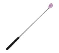 SEWOART Retractable Back Scratcher and Massager for Adults, Portable Stainless Steel Long Handle with Purple Claw, Useful Daily Use Back Massager for Neck, Body, and Legs