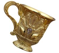 SEWOART Retro Alloy Wine Goblet Ornament for Home and Dining Room Display