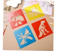 SEWOART Reusable Large Animal Painting Stencils Precise Clear-Edge Dinosaur and Butterfly Templates for Wall Art Sidewalk Chalk and Craft Projects Easy to Clean Pet Drawing Templates