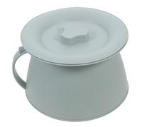SEWOART Reusable Plastic Urinal Pot with Lid and Handle Non-Slip Base Chamber Pot for Elderly and Disabled Lightweight Spittoon for Hospital Use and Home Care