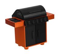 SEWOART Scale Miniature Barbecue Grill Dollhouse Kitchen Furniture Realistic Tiny Bbq Rack Model for Outdoor Scene Decoration Easy to Clean
