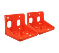 SEWOART Sheep Salt Block Holder for Livestock Cattle Mineral Lick Rack 2pcs Stable Feeding Plastic Tray Versatile 6.69X6.30X5.35In