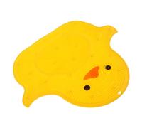 SEWOART Silicone Shower Scrubber Mat Suction Cups, Yellow Duck Foot Massage Pad 40x45cm, Anti-Slip Bath Foot Scrubber for Dead Skin Exfoliation, Bathroom Floor Mat for Shower Use