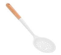 SEWOART Silicone Slotted Spoon Kitchen Utensil with Rust Resistant and Quick Filtration Features, Heat Resistant Cooking Strainer Spoon for Pasta and Home Use