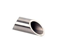 SEWOART Silver Stainless Steel Guitar Slide Bar for Electric Guitar and Ukulele with Excellent Intonation and Smooth String Play, Finger Slide for Blues and Jazz Players