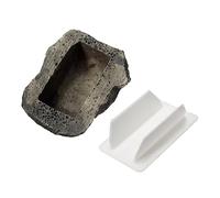 SEWOART Simulation Stone Key Organizer Box for Outdoor Garden Hidden Resin Key Holder and Cash Storage Weather Resistant Fake Rock Safe and Money Hiding