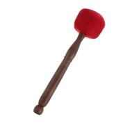 SEWOART Singing Bowl Mallet and Wooden Handle with Red Wool Felt Head Handy and Easy to Use Buddha Singing Bowl Stick Helps to Sleep and Create a Calming and Restorative for Meditation