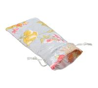 SEWOART Small Drawstring Cloth Bag 8x16cm, Silk-cotton Linen Fabric Pouch for Jewelry and Comb Storage, Packing Bag Suitable for Presents and Accessories Organizing