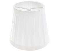 SEWOART Small Lampshade White Pleated Light Bulb Cage Guard for Ceiling and Wall Lamps Dust Protection for Home and Study